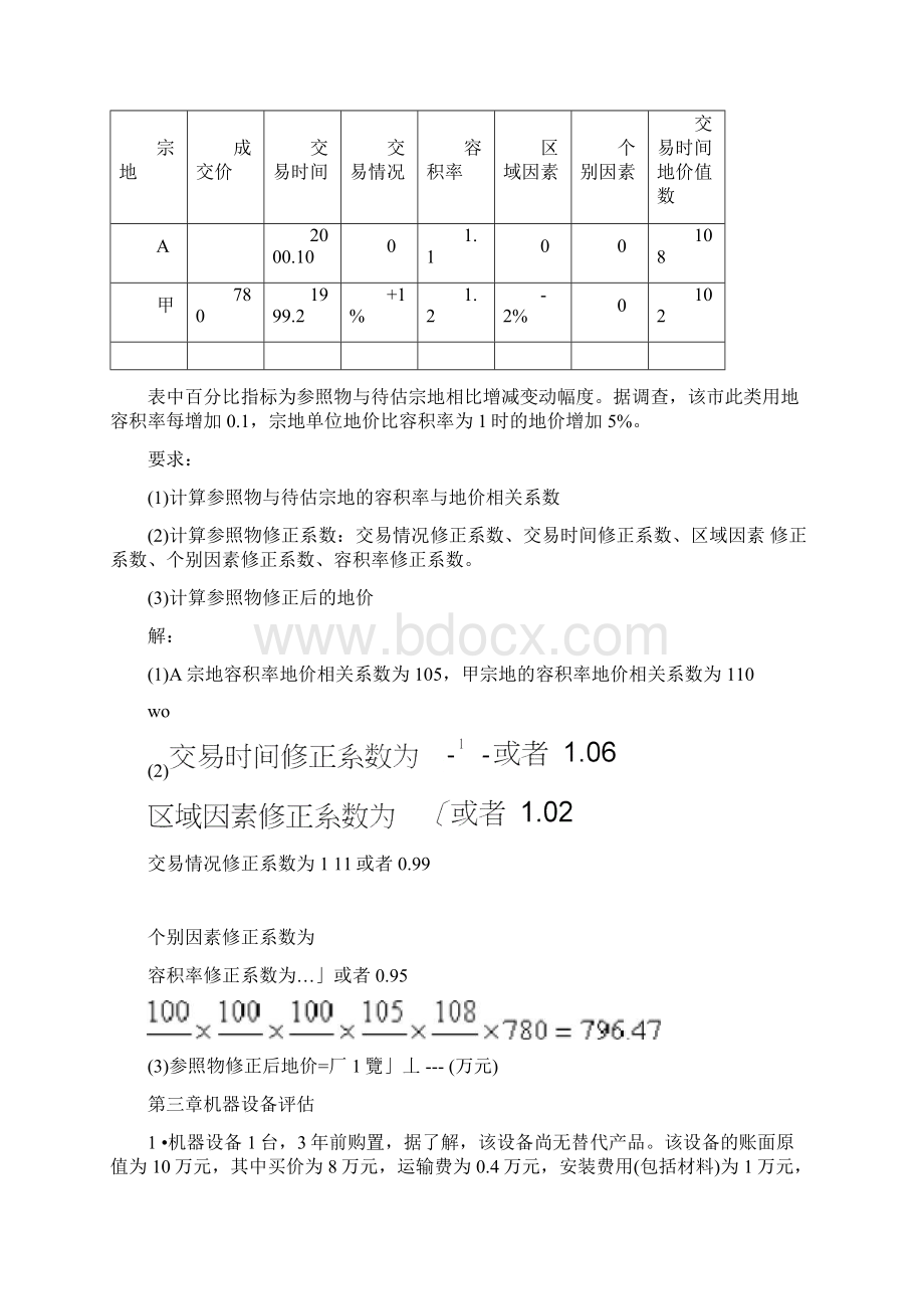 资产评估课程习题及答案.docx_第2页