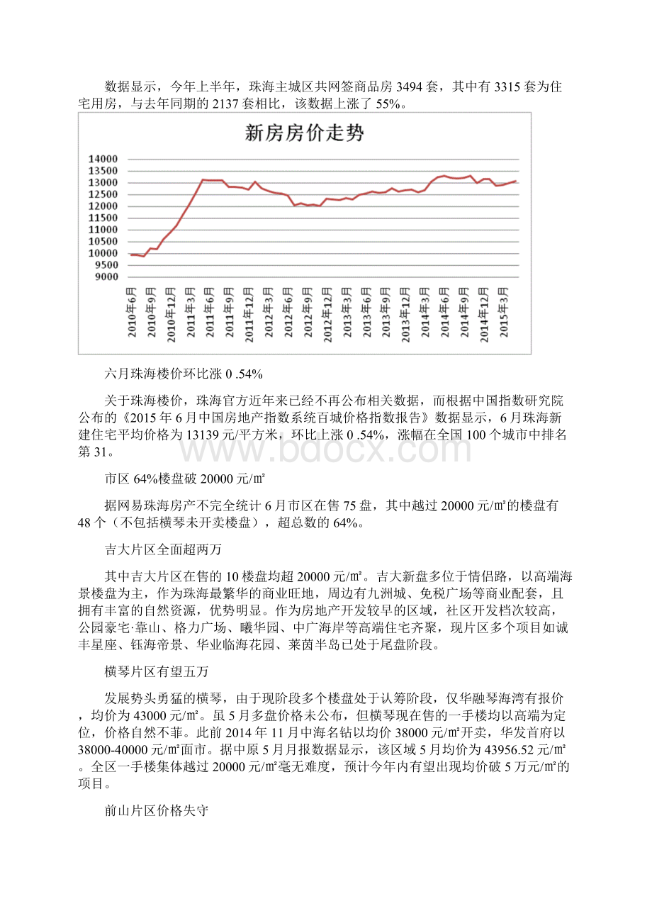 珠海房地产市场分析.docx_第3页