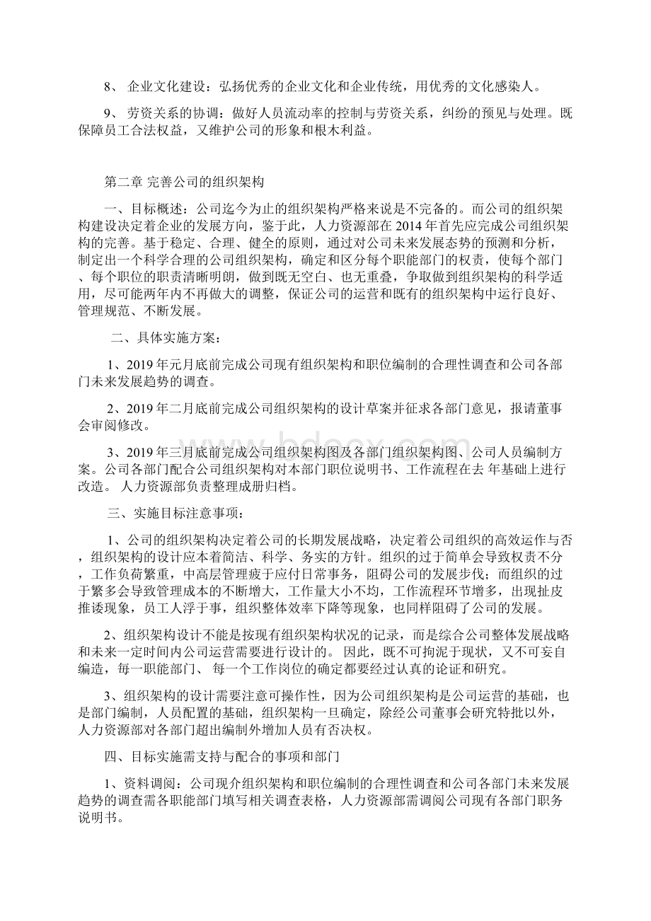 19度人力资源部工作规划各个模块都有Word文档格式.docx_第2页