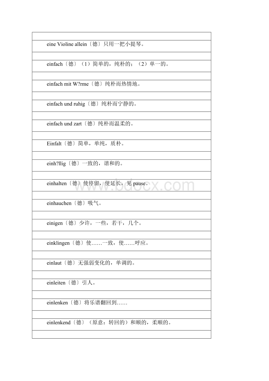 17音乐表演专业技术词汇对照表A17.docx_第3页