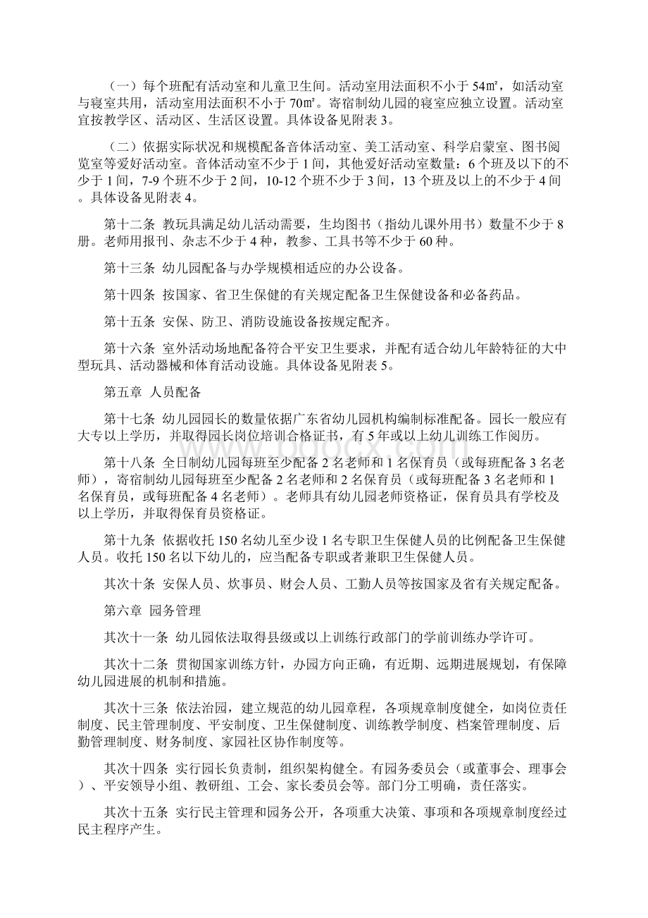 广东省教育厅关于规范化城市幼儿园的办园标准试行Word文档格式.docx_第3页