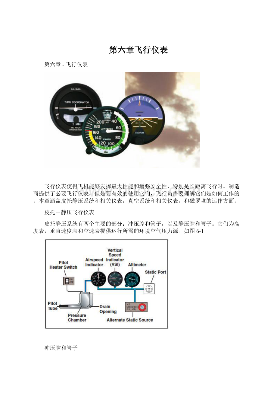 第六章飞行仪表Word格式文档下载.docx