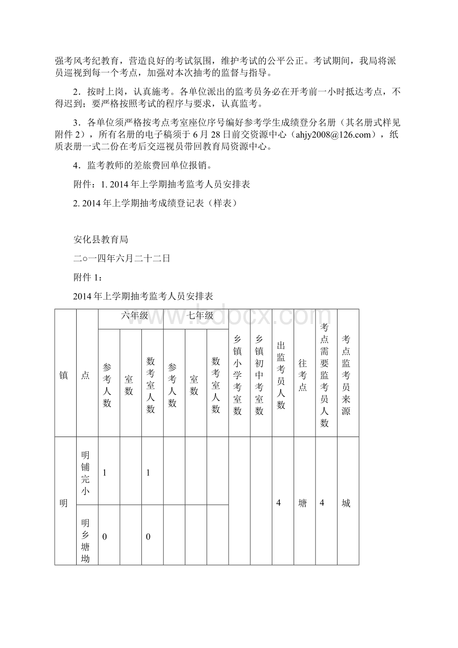 上学期义务教育阶段教学质量抽测组考方案.docx_第3页