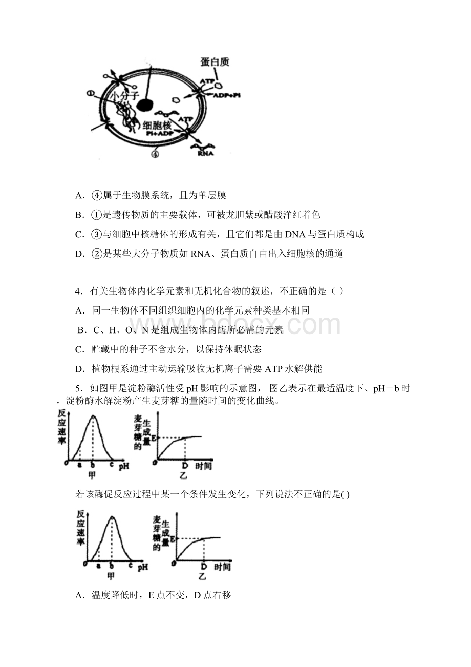 福建省八县一中届高三上学期期中考试生物试题及答案文档格式.docx_第2页