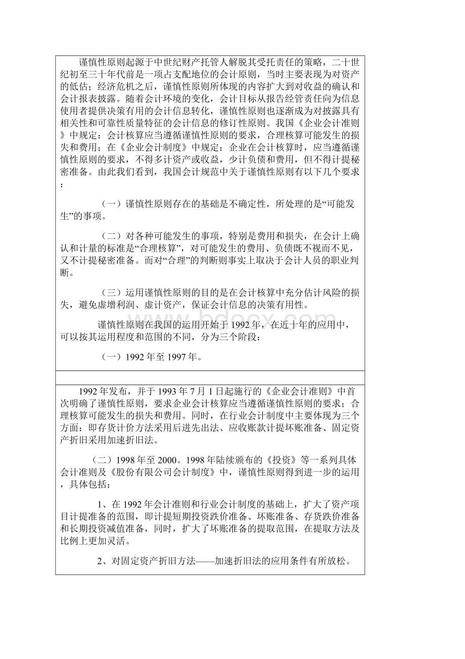 精品浅谈谨慎性原则在会计实务中的应用.docx_第3页