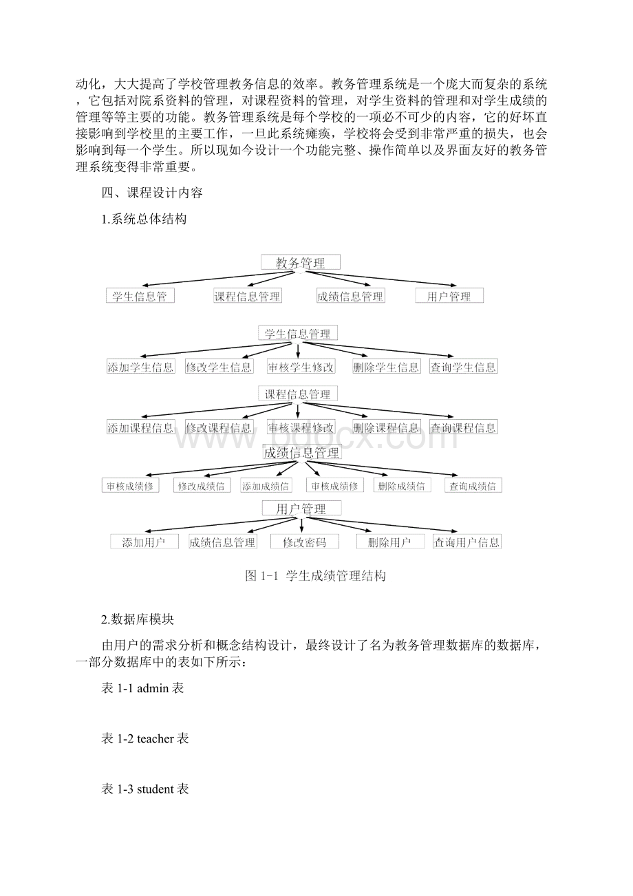 C#教务管理系统设计与实现Word格式文档下载.docx_第2页