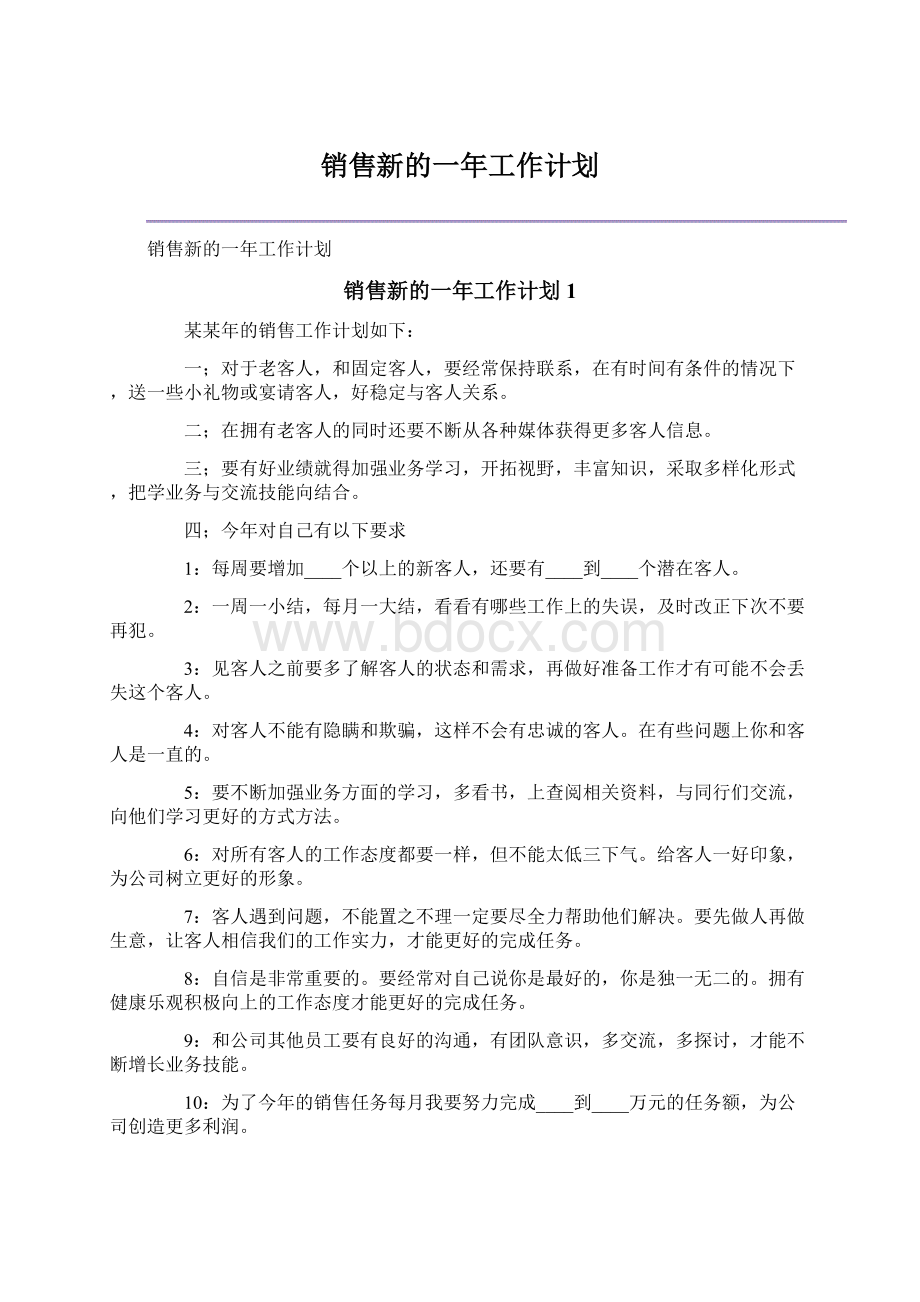 销售新的一年工作计划.docx_第1页