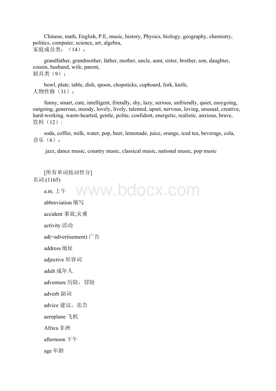 人教版初中英语单词按词性分类表.docx_第3页