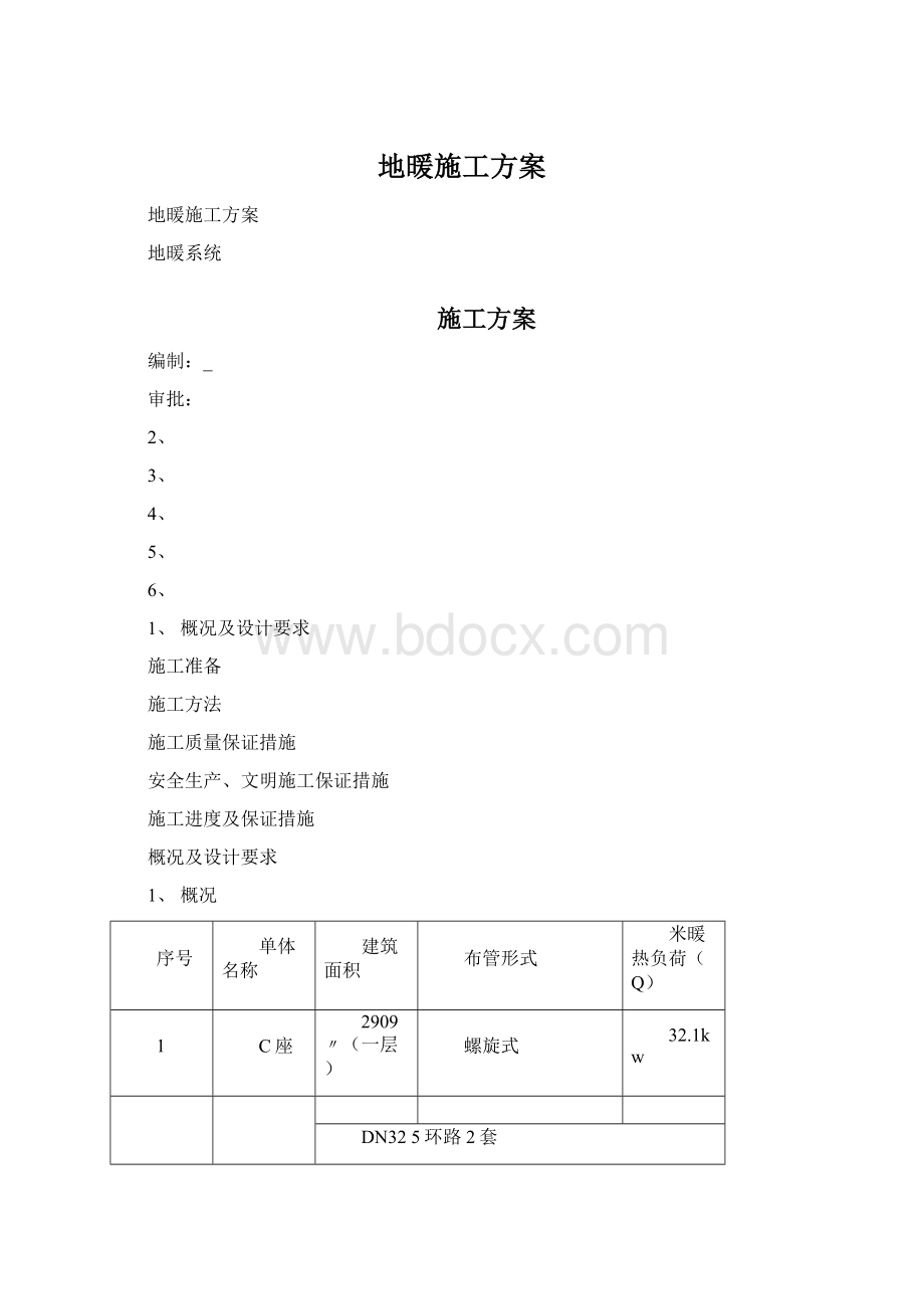 地暖施工方案文档格式.docx