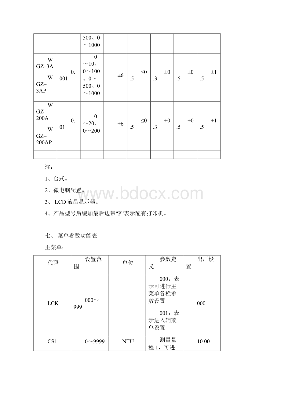 高致浊度计 说明书Word格式文档下载.docx_第3页