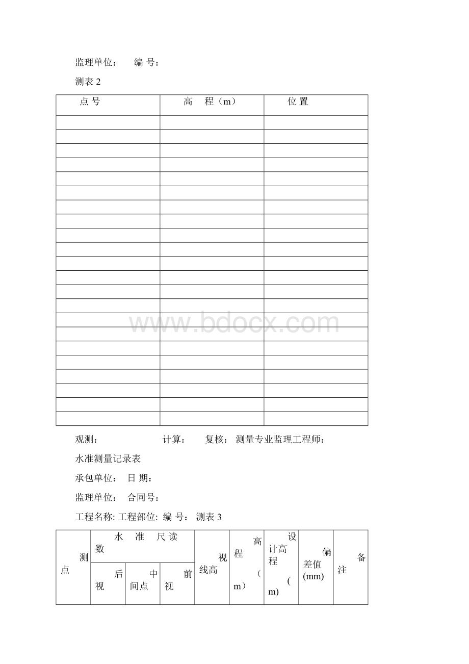 水准测量记录表全套.docx_第2页