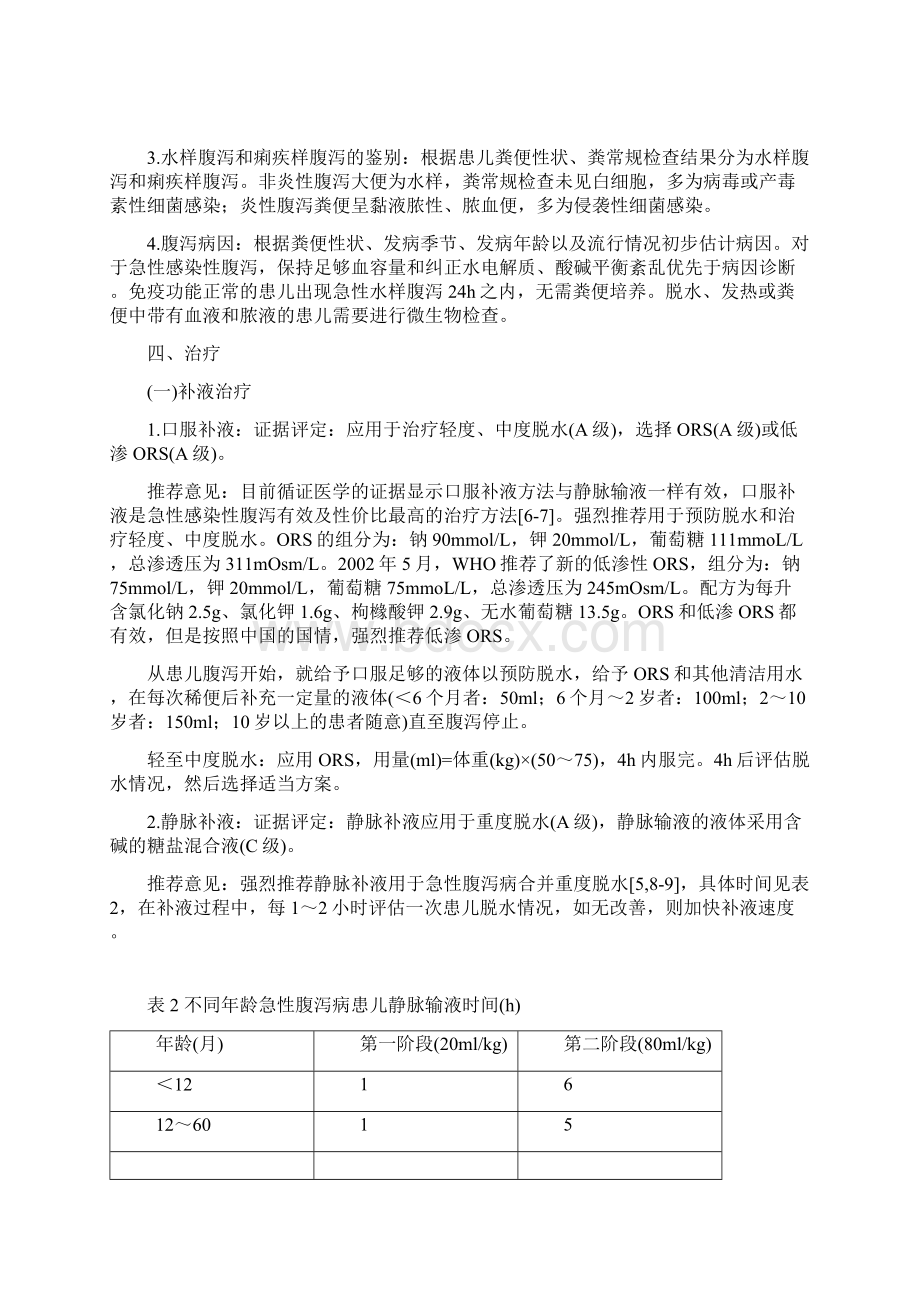 中国儿童急性感染性腹泻病临床实践指南.docx_第3页