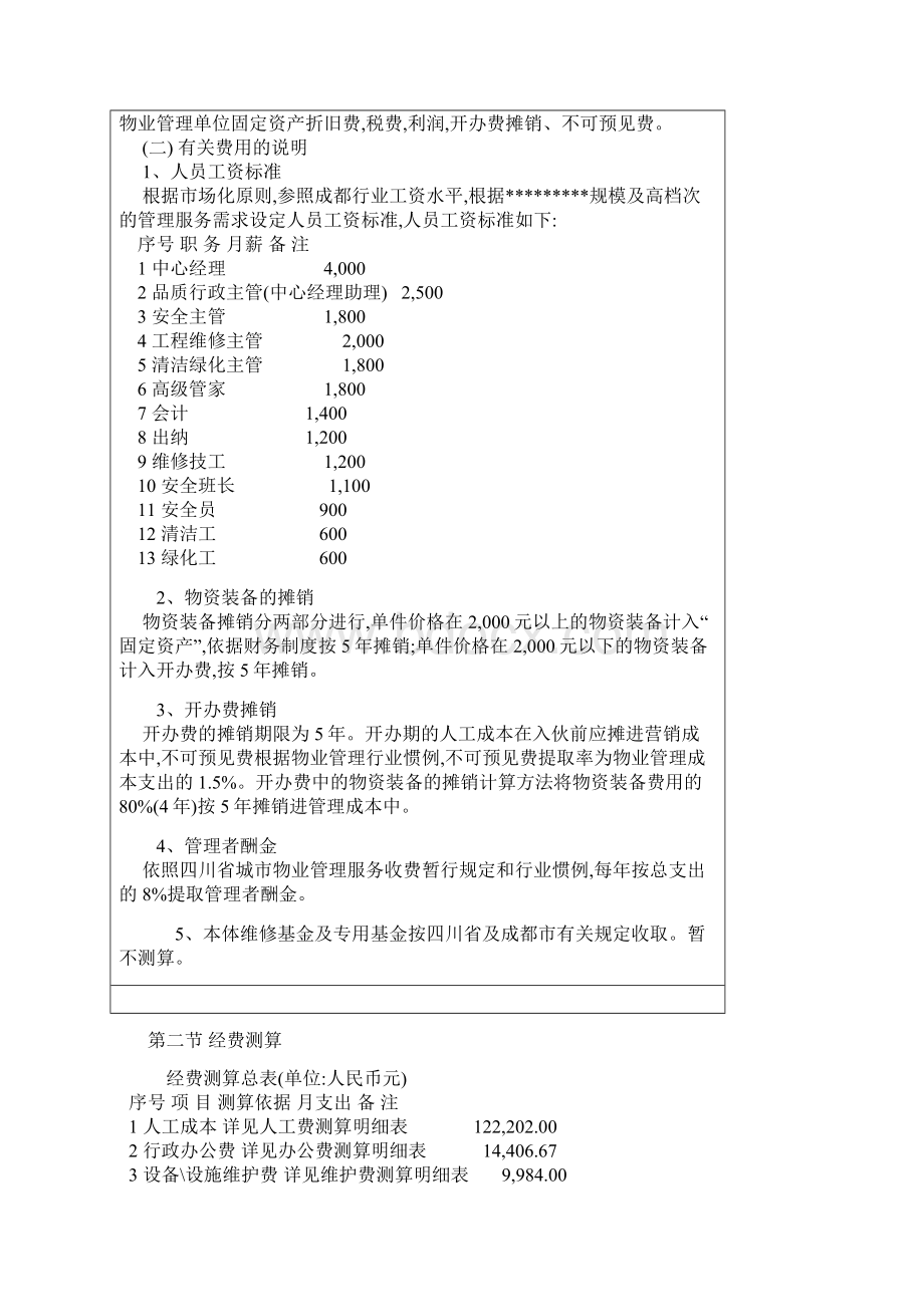 物业管理费用测算doc.docx_第2页