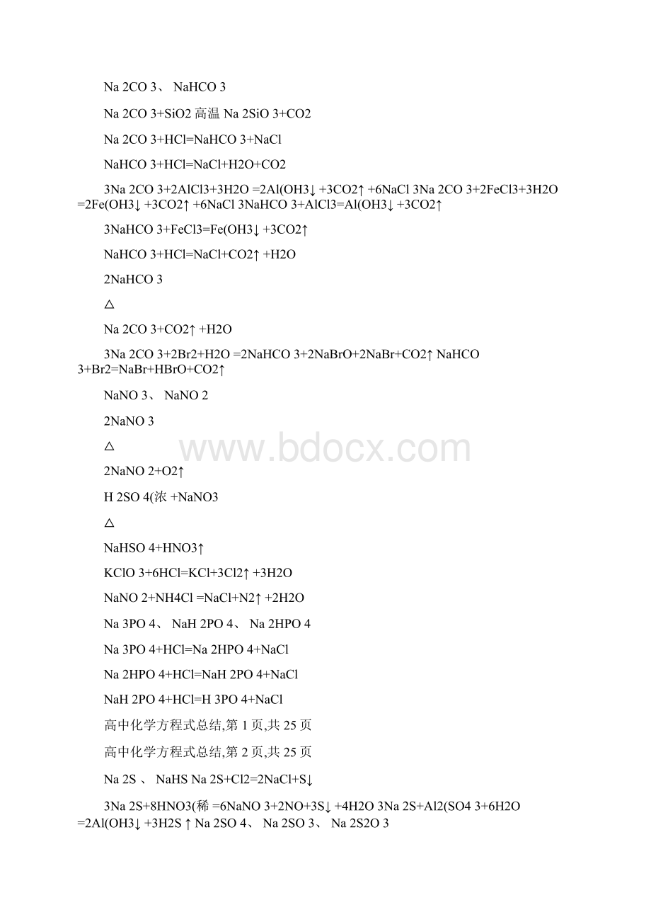 高中化学方程式总结全面完整要点.docx_第3页