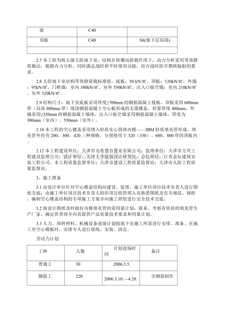 现浇砼空心楼盖结构施工方案doc.docx_第2页