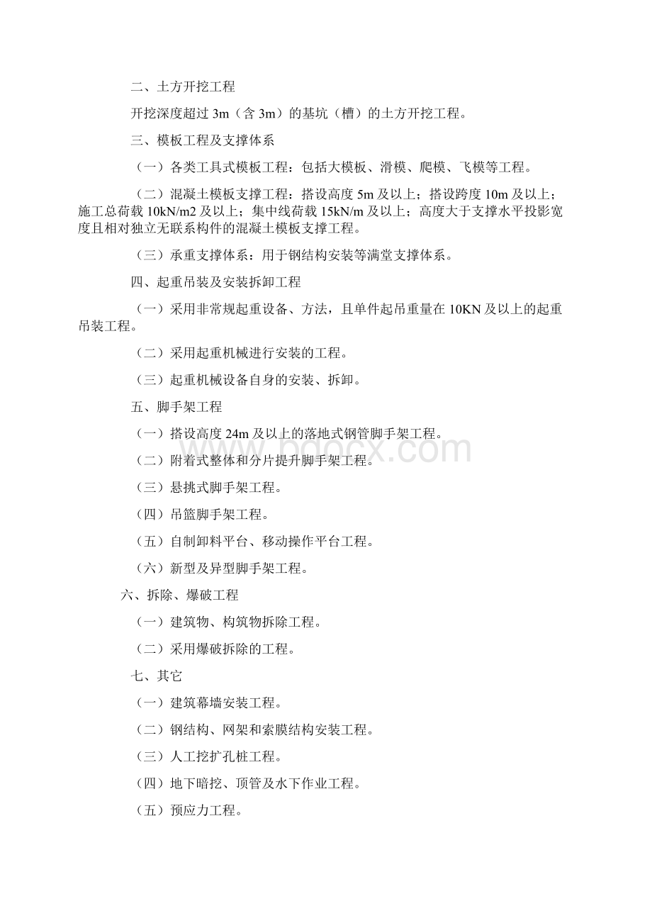 《危险性较大分部分项工程及施工现场易发生重大事故的部位环节的预防监控措施和应急预案》.docx_第3页