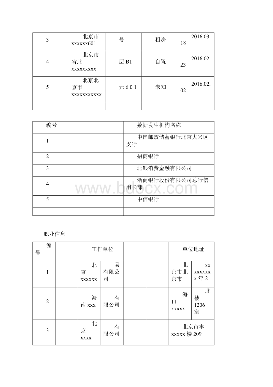 购房专用完整版征信报告模板水印.docx_第3页