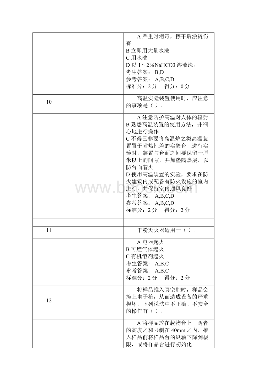 研究生实验室安全网上考试答案.docx_第3页