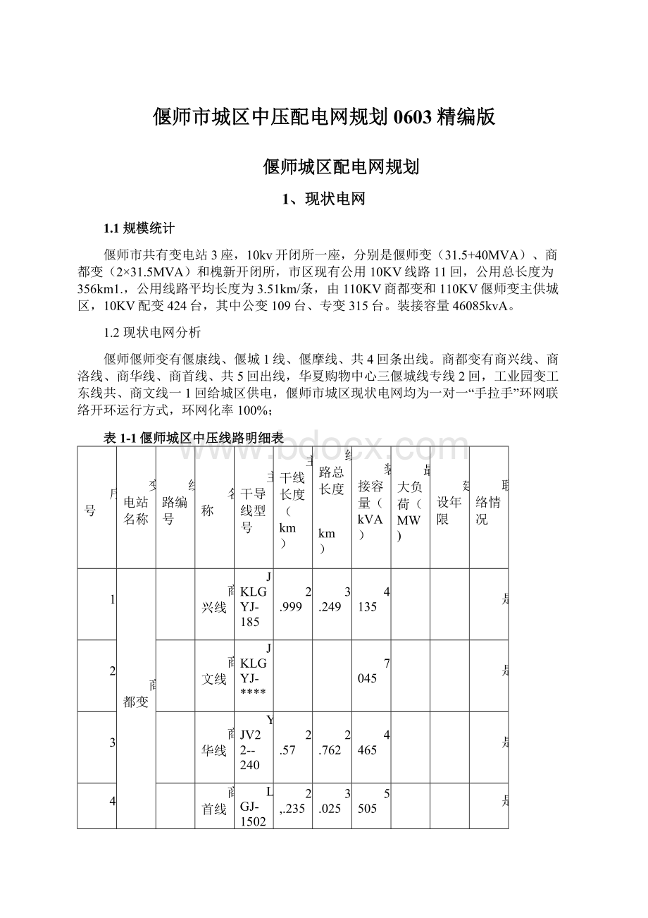 偃师市城区中压配电网规划0603精编版.docx_第1页