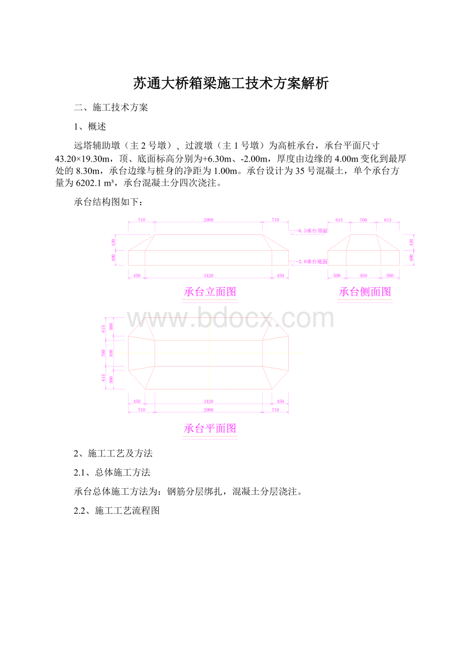 苏通大桥箱梁施工技术方案解析.docx_第1页