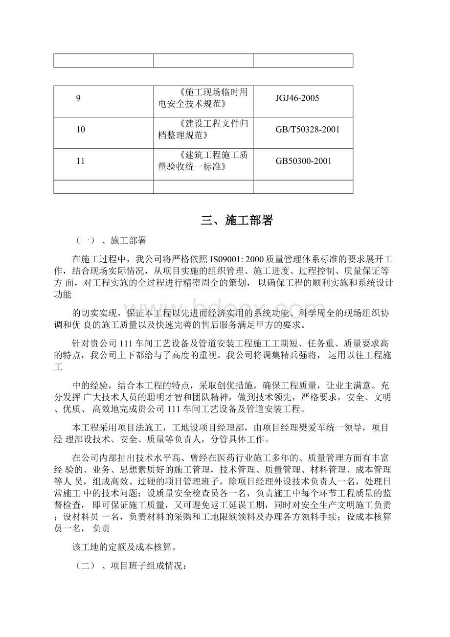 工艺设备及管道安装工程施工组织设计文档格式.docx_第3页