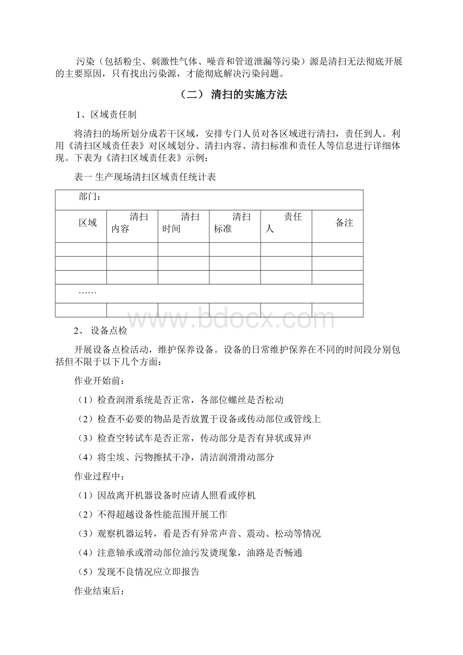 6S精益管理清扫实施细则.docx_第2页