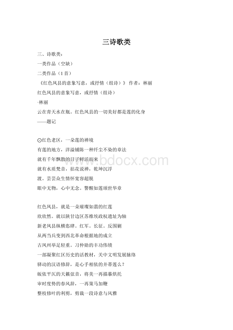 三诗歌类Word文档格式.docx