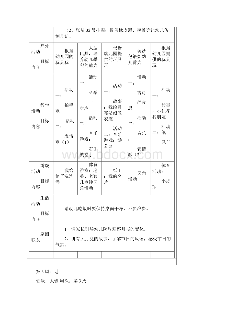 骑龙小学幼儿班周日计划.docx_第3页