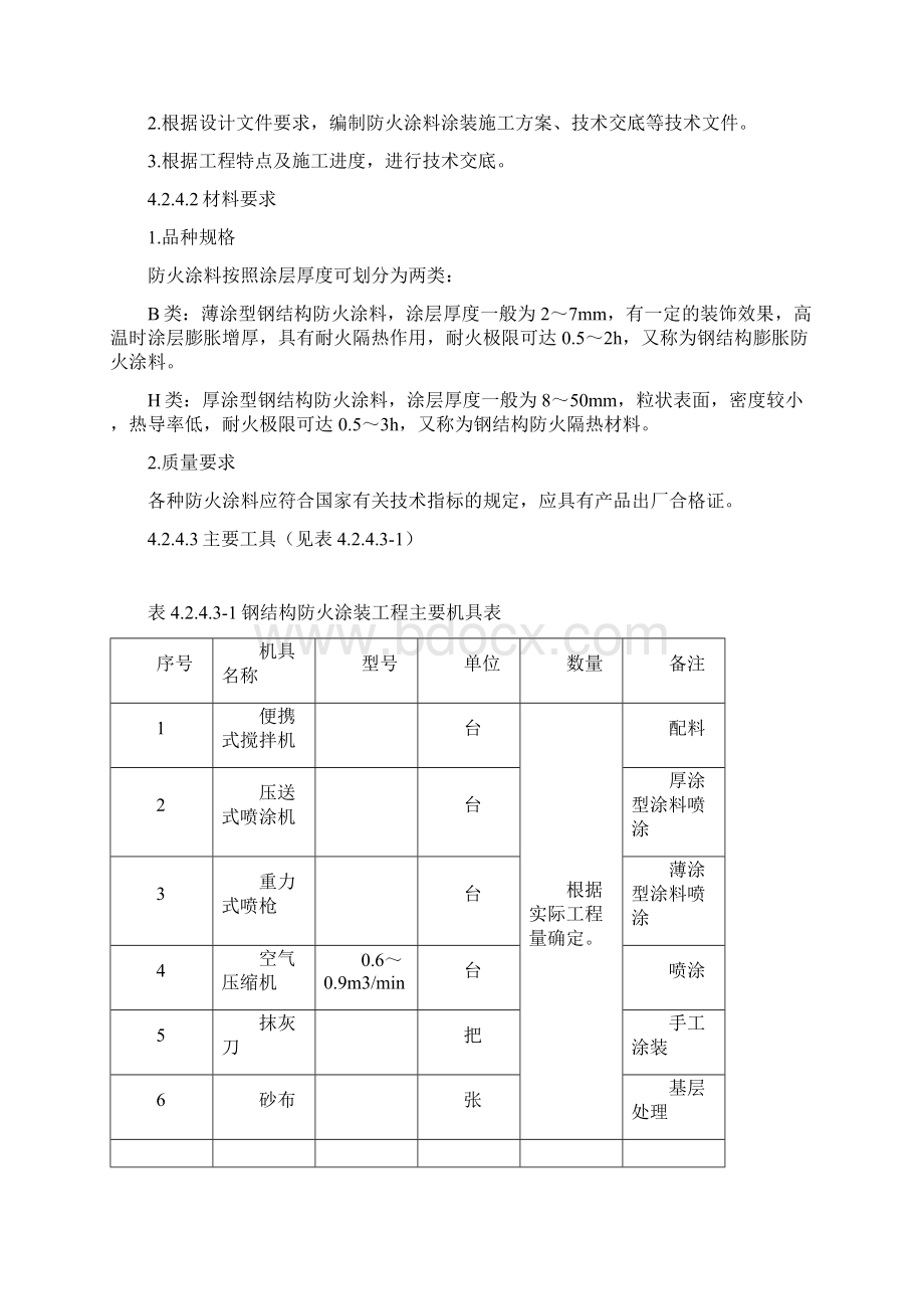 标准钢结构防火涂料施工工艺Word文件下载.docx_第2页