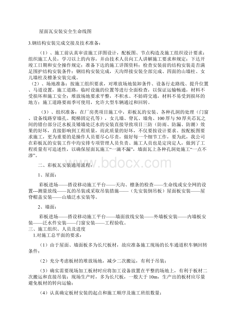 钢构围护彩钢板施工方案Word下载.docx_第2页