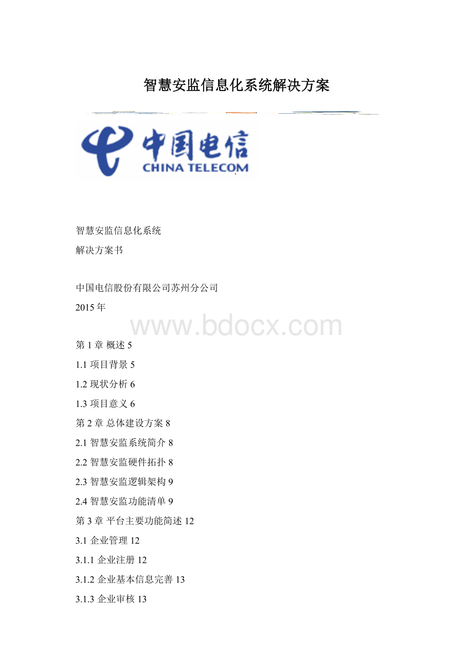 智慧安监信息化系统解决方案Word文档下载推荐.docx