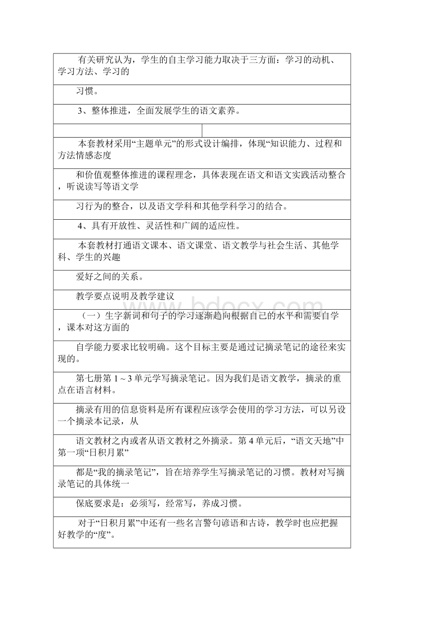 北师大版四年级语文上册教材分析Word文档下载推荐.docx_第2页