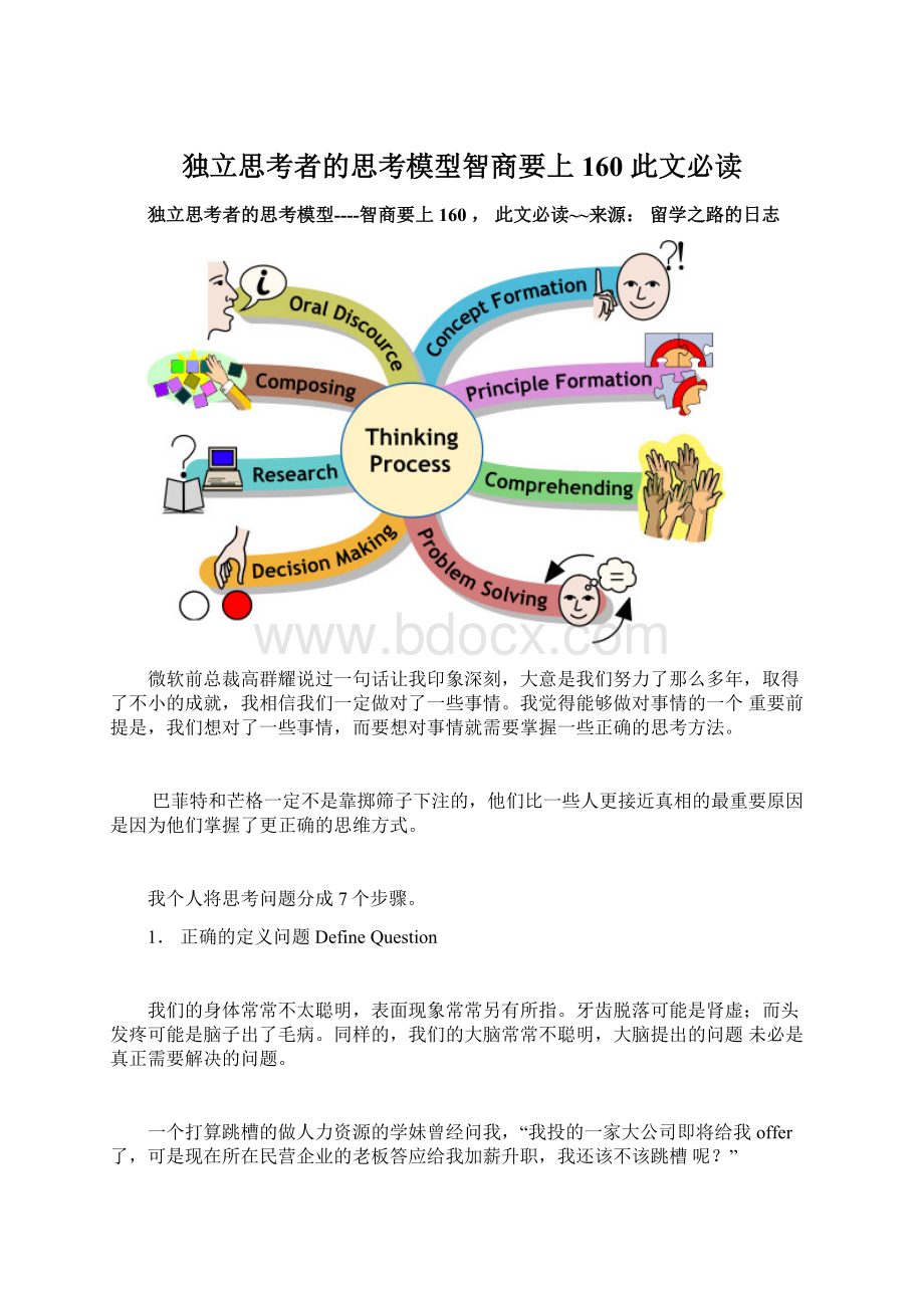 独立思考者的思考模型智商要上160此文必读.docx_第1页