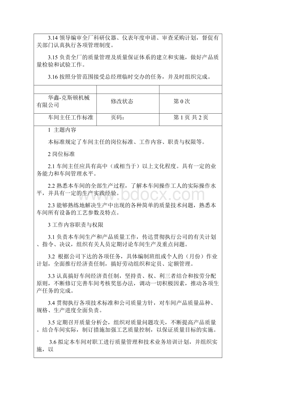 机械制造企业工人岗位职能职责大全样本Word格式.docx_第3页