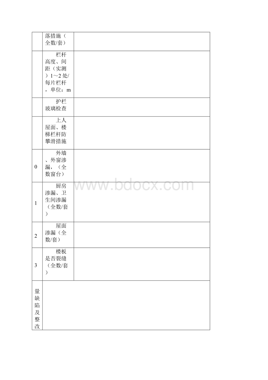 住宅工程质量分户验收记录表Word文档下载推荐.docx_第3页