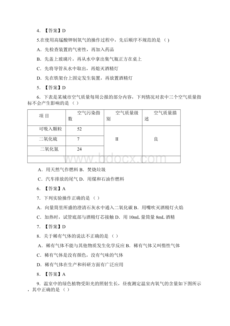 第二单元 我们周围的空气 易错题精选.docx_第2页