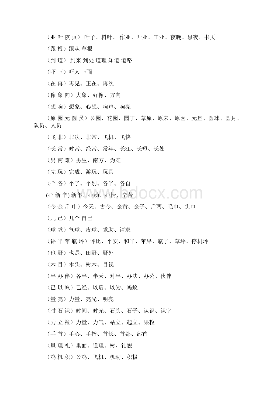 一年级下册语文复习资料整理.docx_第2页