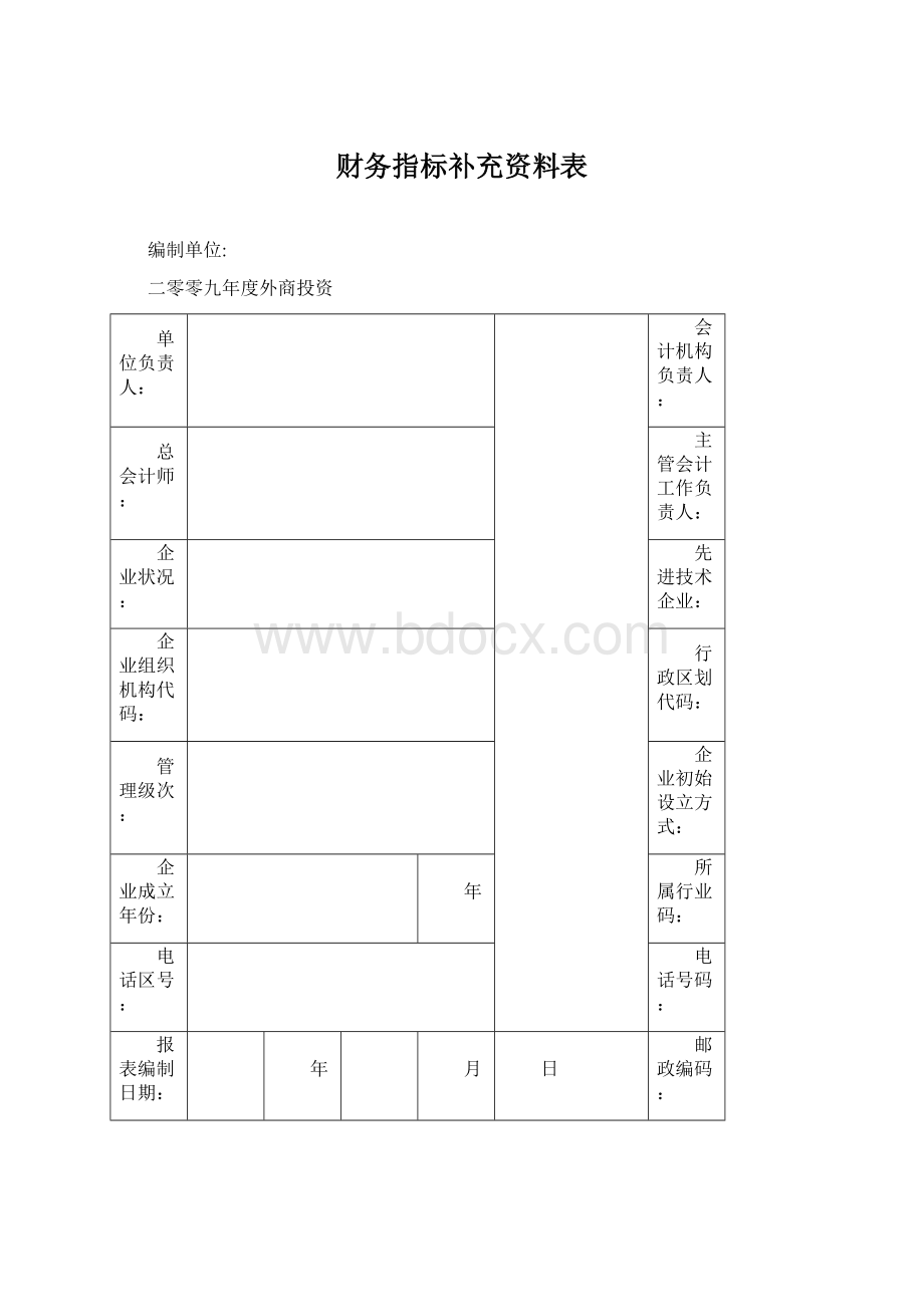 财务指标补充资料表.docx_第1页