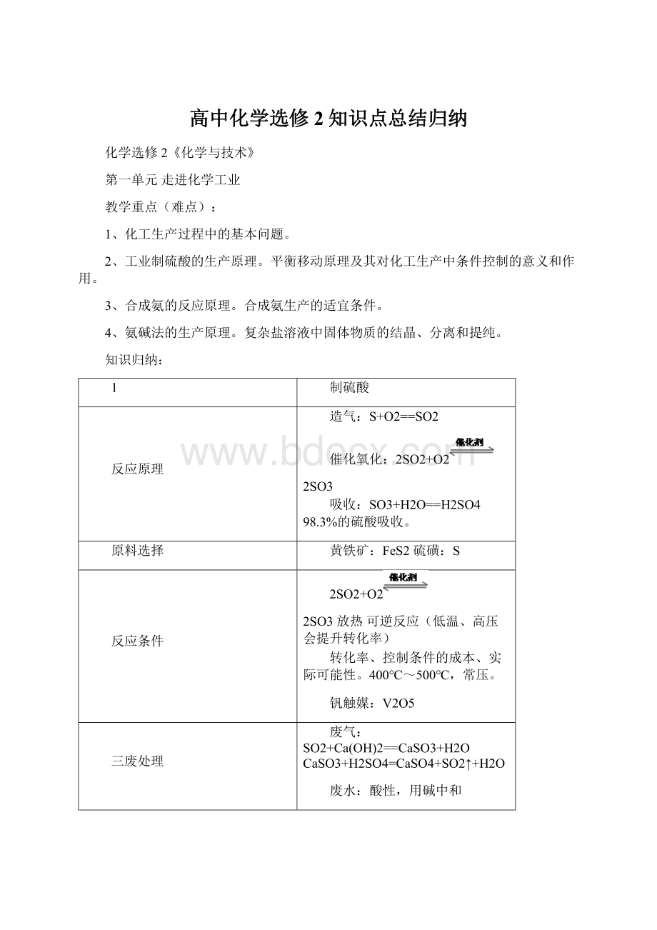 高中化学选修2知识点总结归纳.docx