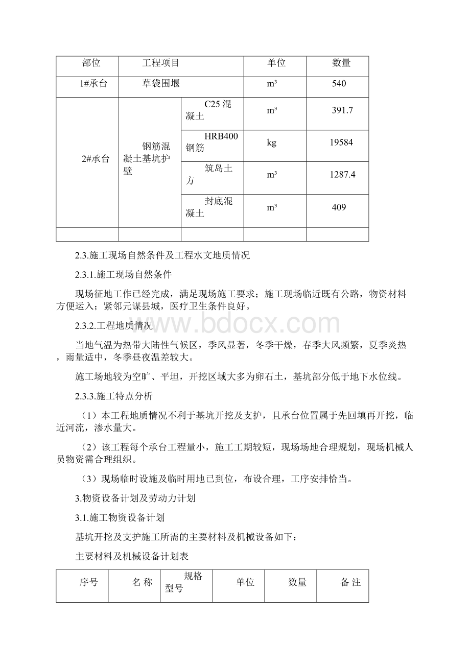 承台基坑开挖及支护专项施工方案.docx_第3页