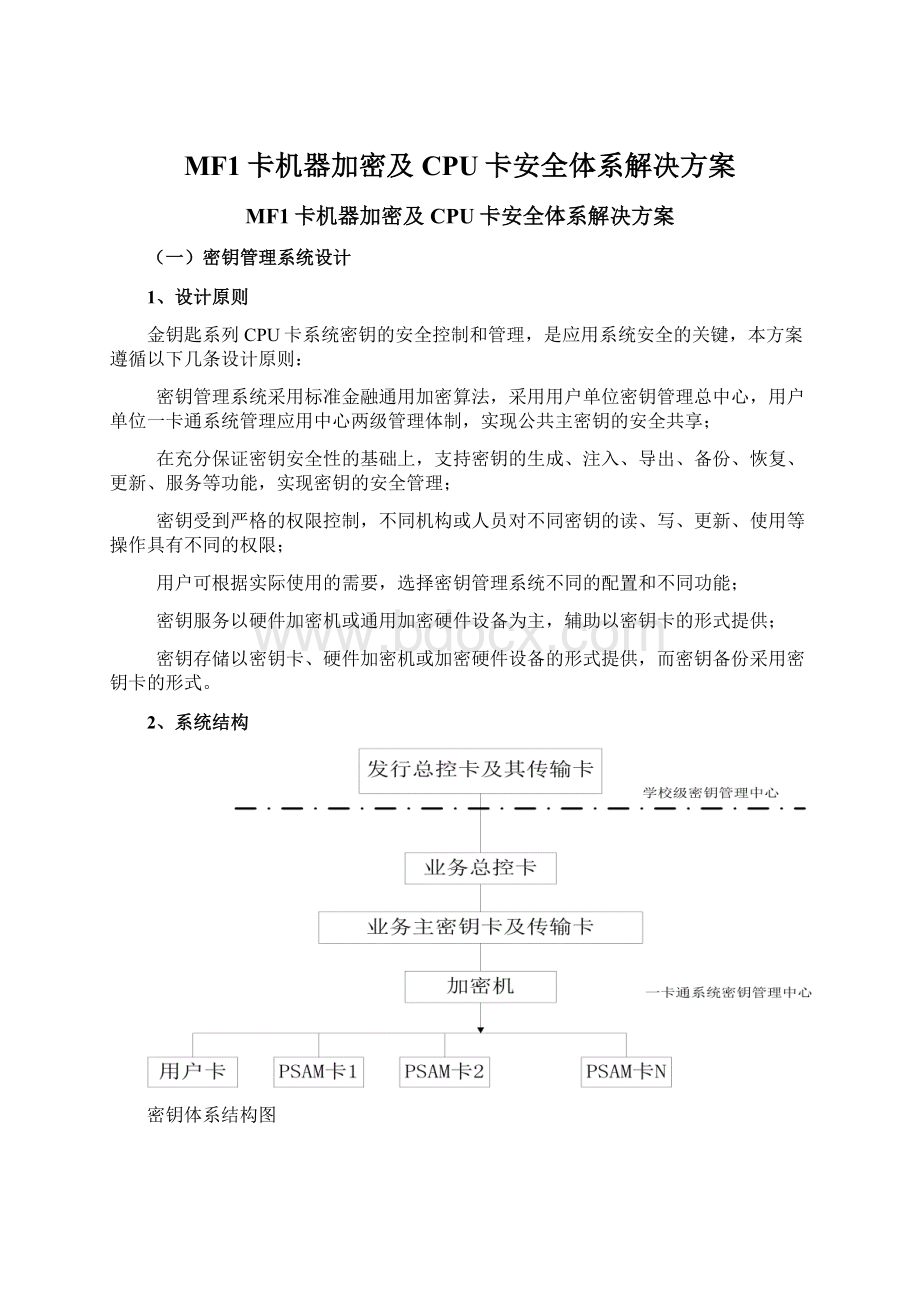 MF1卡机器加密及CPU卡安全体系解决方案.docx_第1页