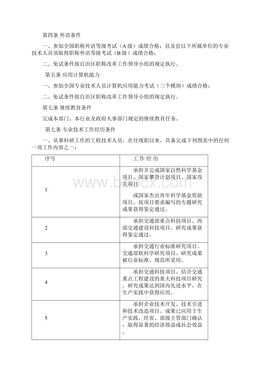 广西壮族自治区工程系列交通行业高级工程师.docx_第2页