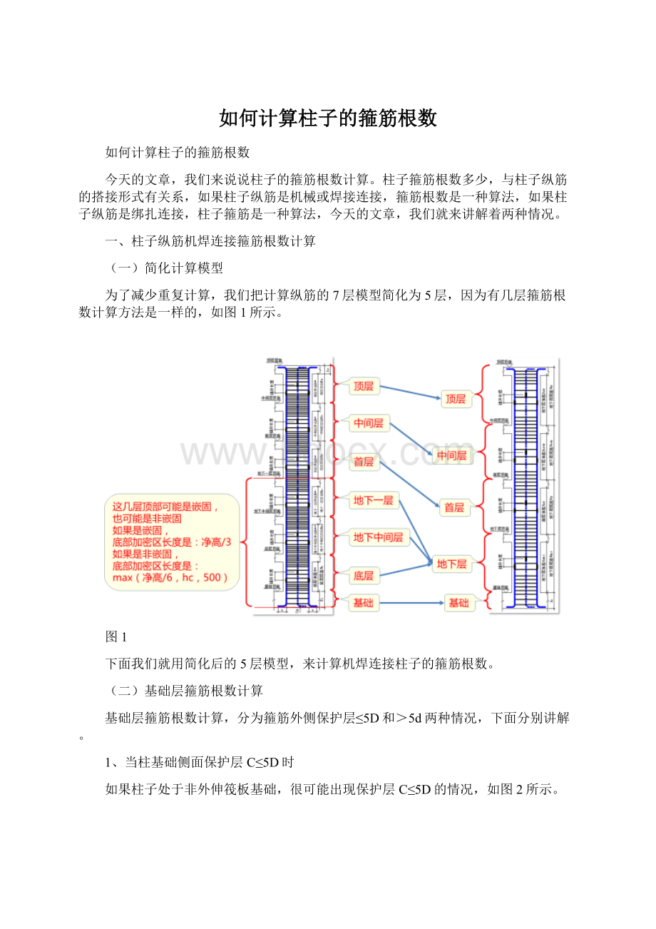 如何计算柱子的箍筋根数.docx_第1页