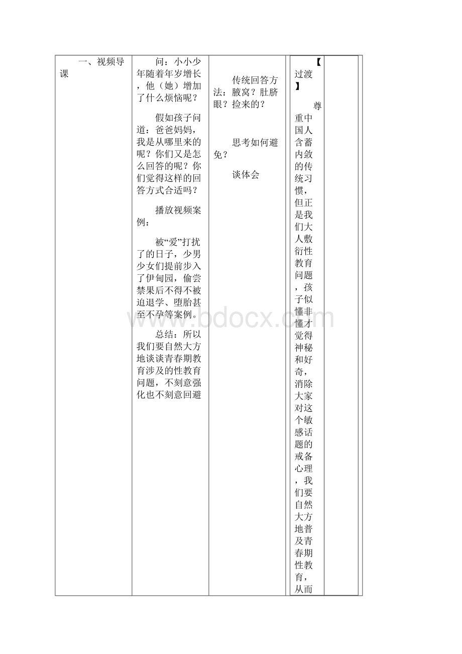 初中生性教育教案1文档格式.docx_第2页