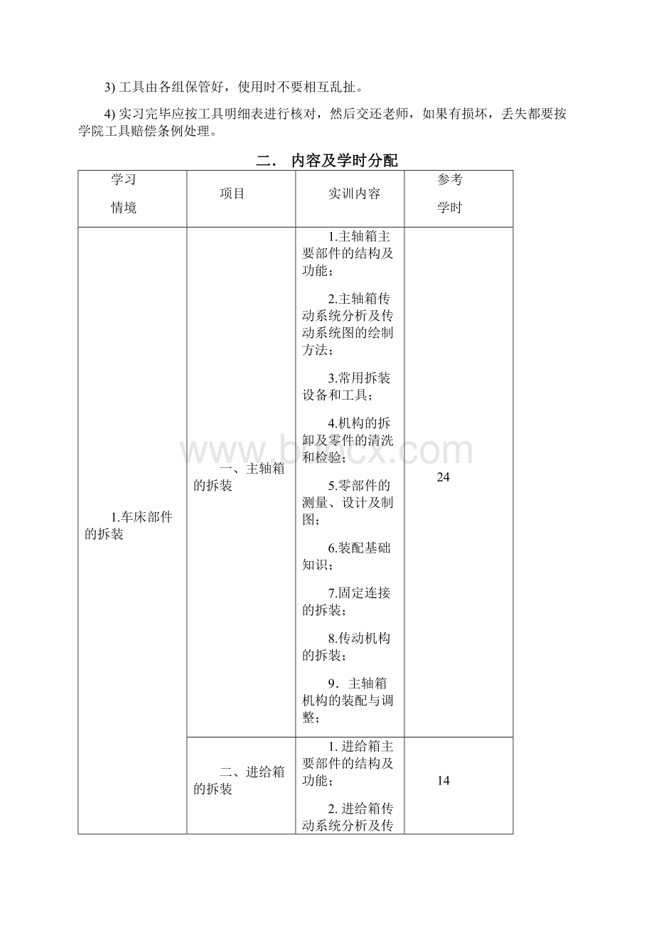 机床拆装及测绘实训指导书Word文档下载推荐.docx_第3页