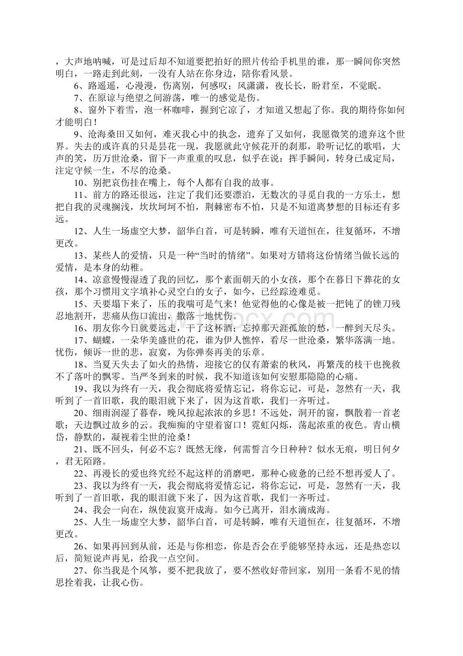 沧桑的句子Word文档格式.docx_第2页