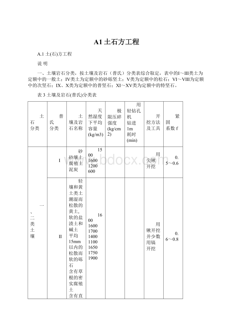 A1土石方工程.docx