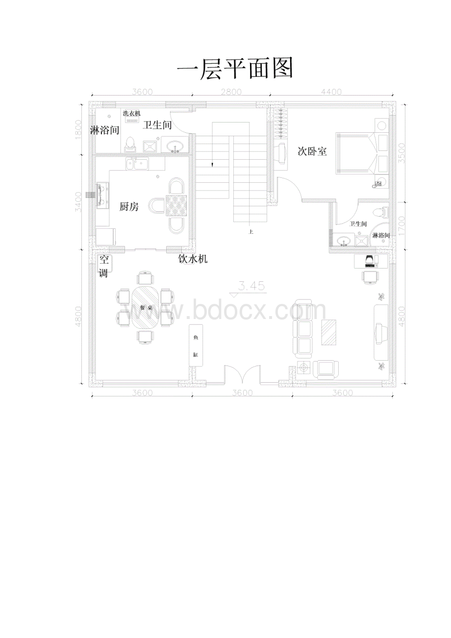 农村房屋设计平面图CAD图Word格式文档下载.docx_第3页