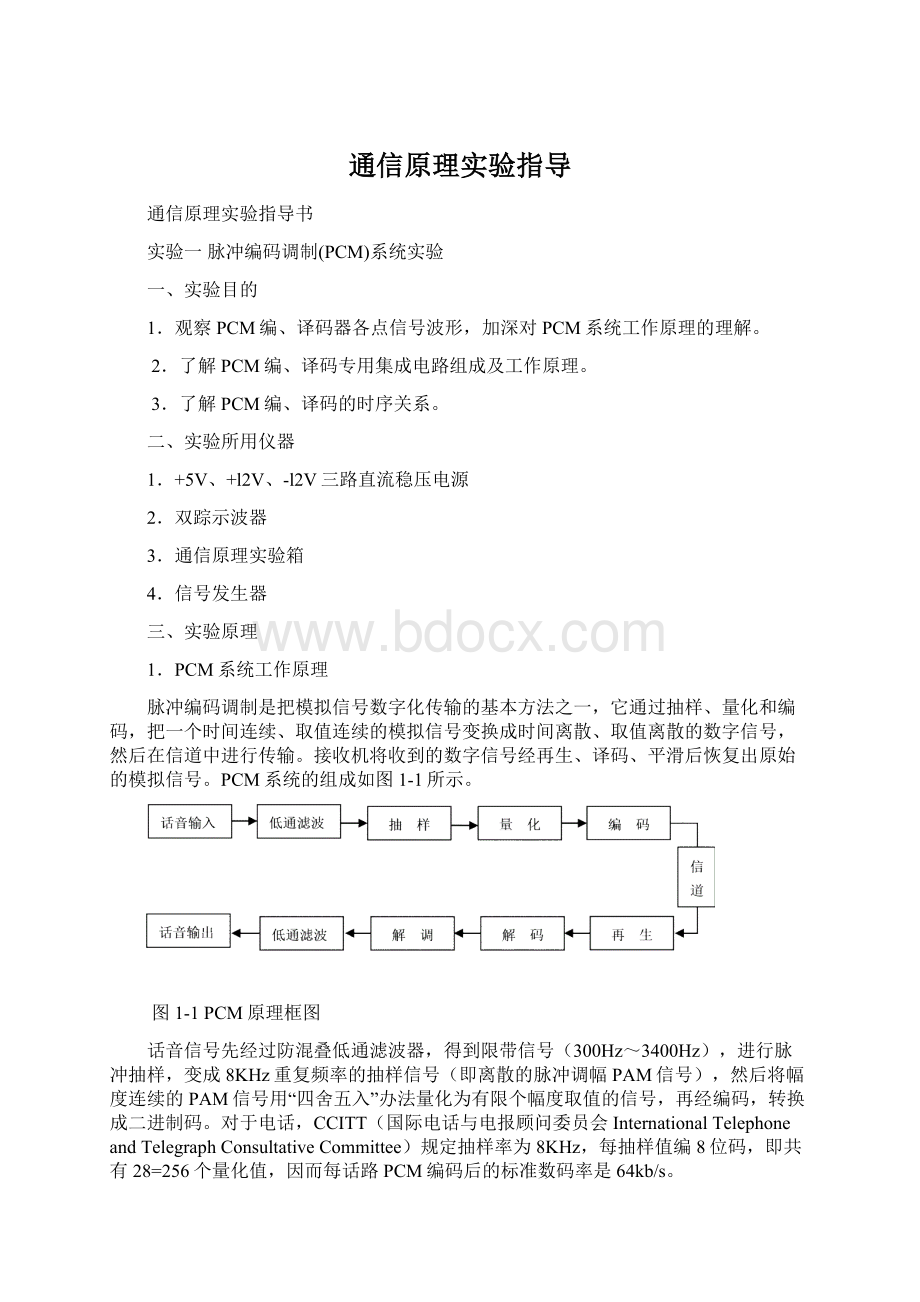 通信原理实验指导文档格式.docx_第1页