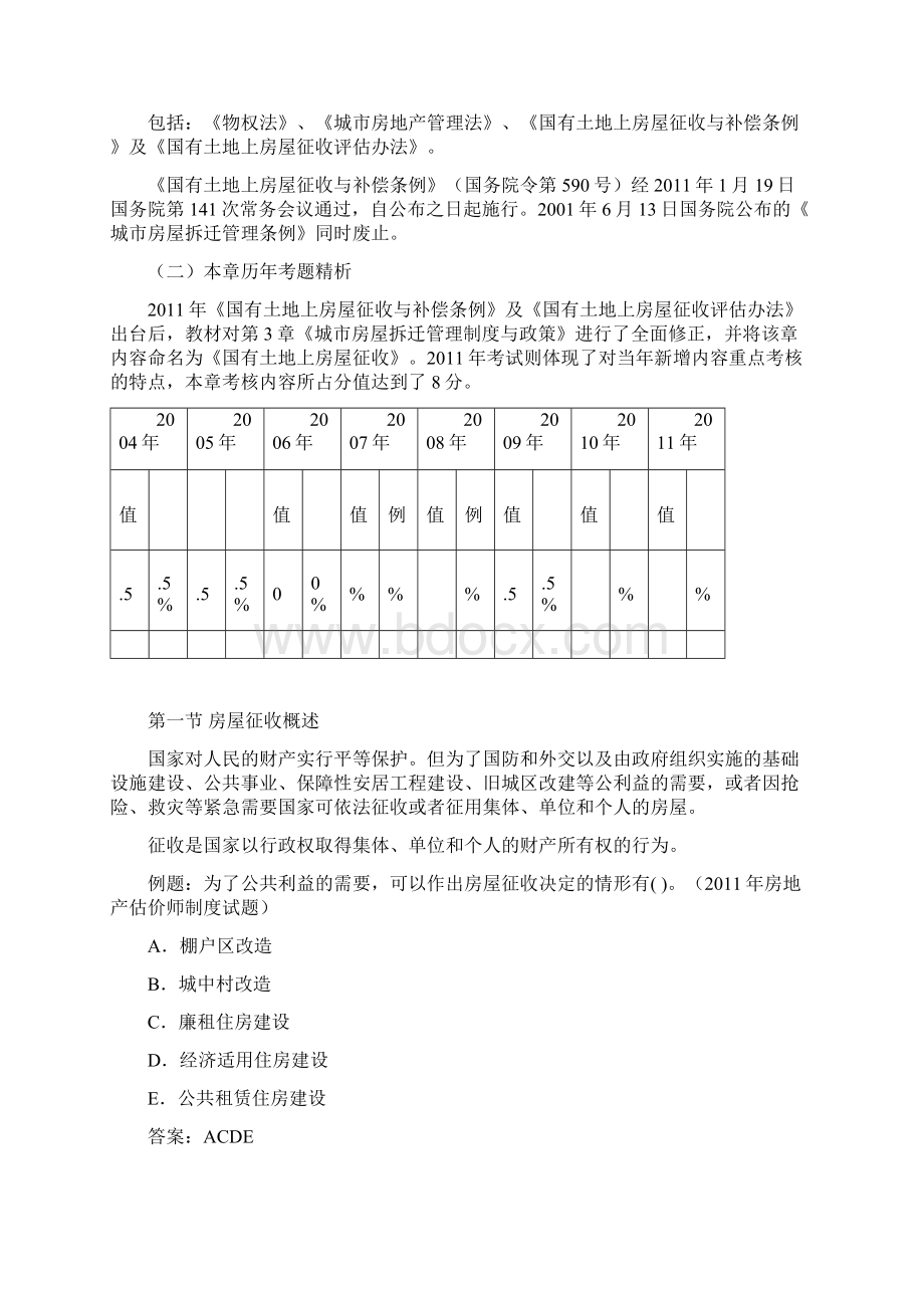 第05讲第三章第一节房屋征收概述及第二节国有土地上房屋征收与补偿新版.docx_第2页